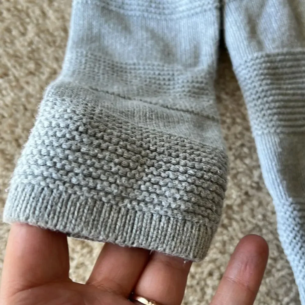 Gap toddler heather gray cotton knit sweater coat 4T